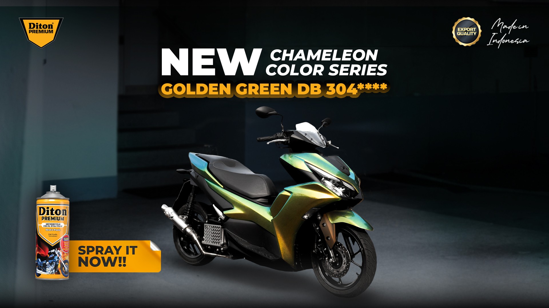 NEWEST CHAMELEON COLOR DITON PREMIUM, 🔥GOLDEN GREEN DB 304****🔥