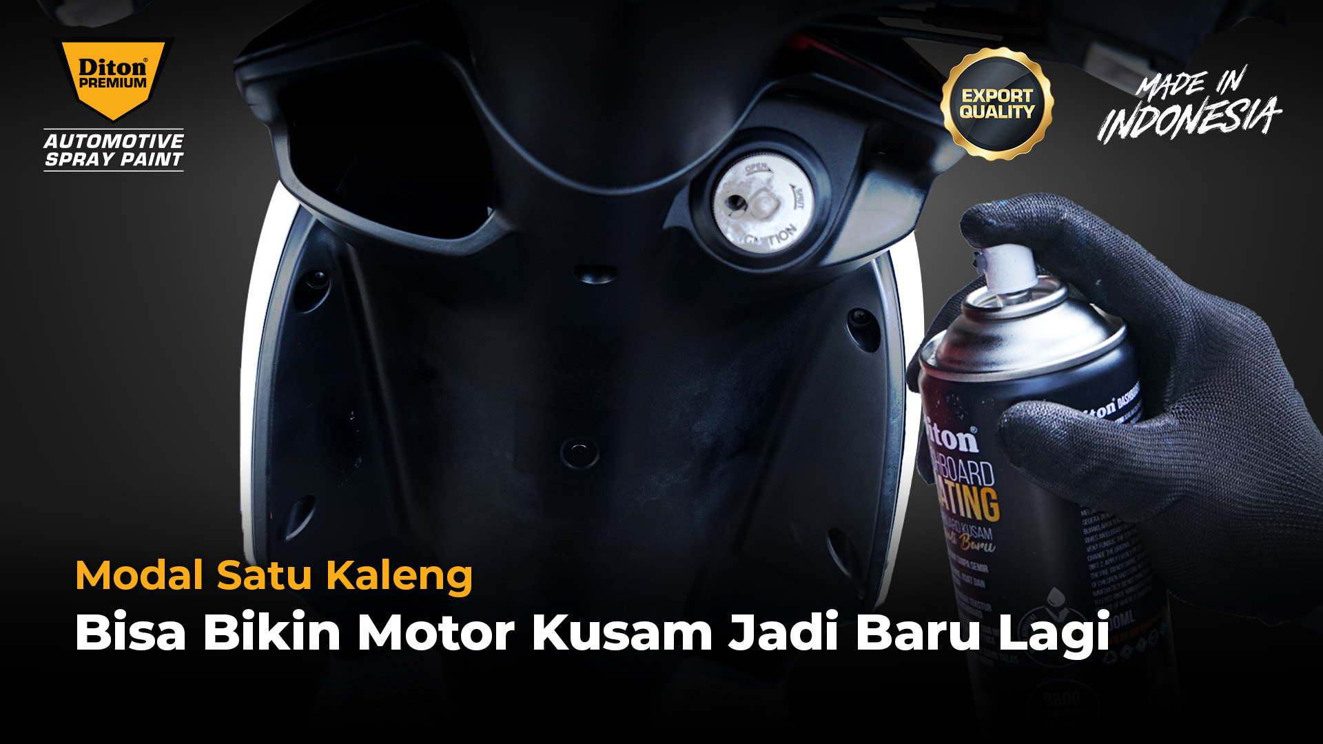 Modal Satu Kaleng Bisa Bikin Motor Kusam Jadi Baru Lagi