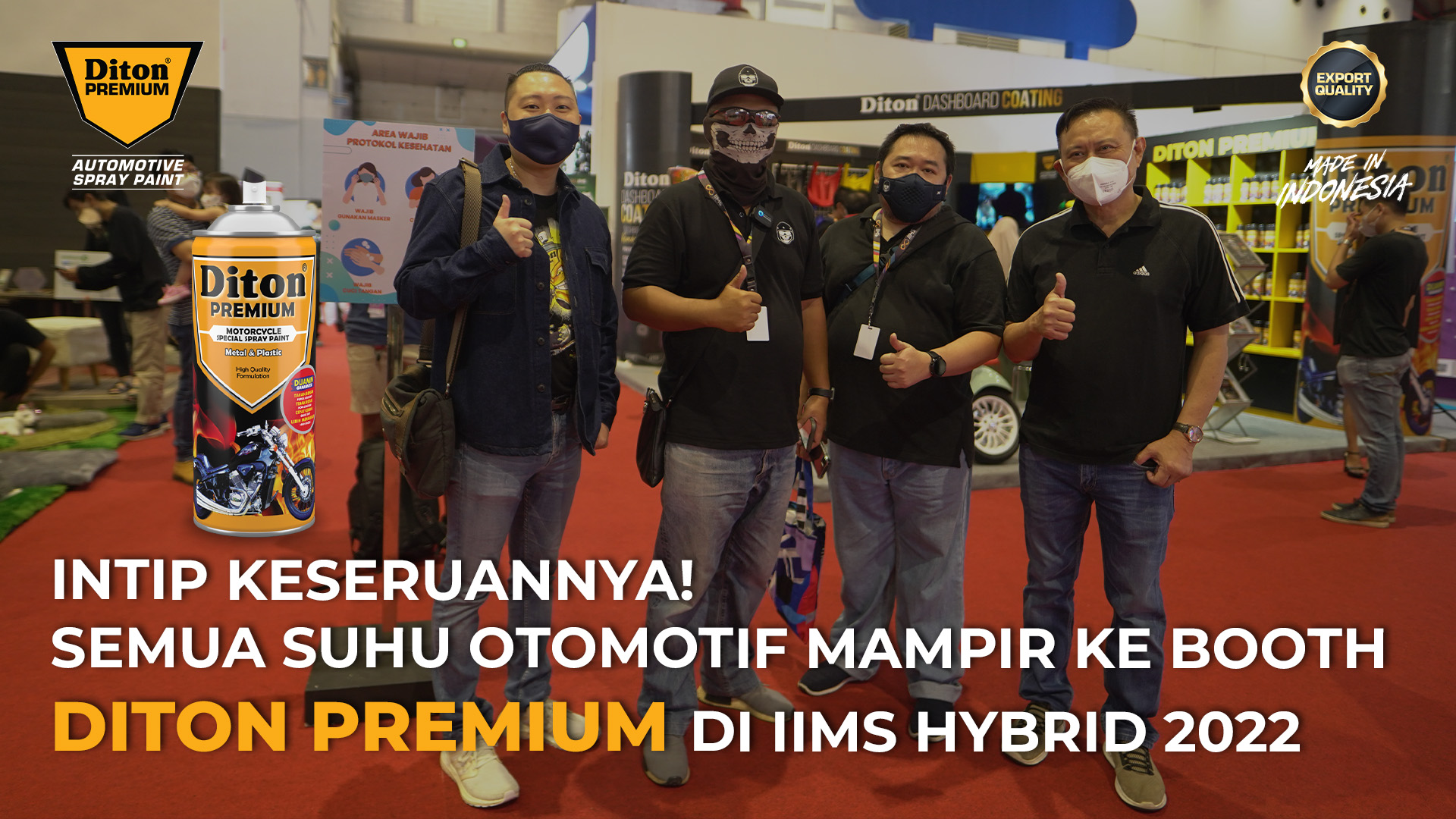 Intip keseruannya! Semua Suhu Otomotif mampir ke booth Diton Premium di IIMS Hybrid 2022