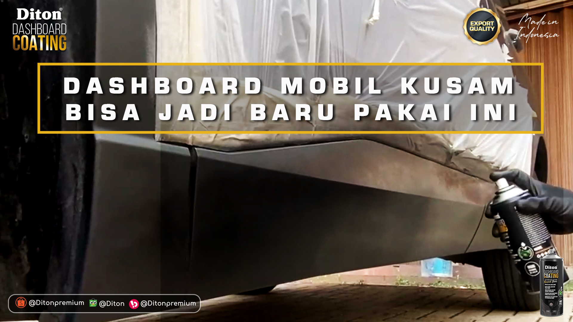 Dashboard Mobil Kusam Bisa Jadi Baru Pakai Ini!