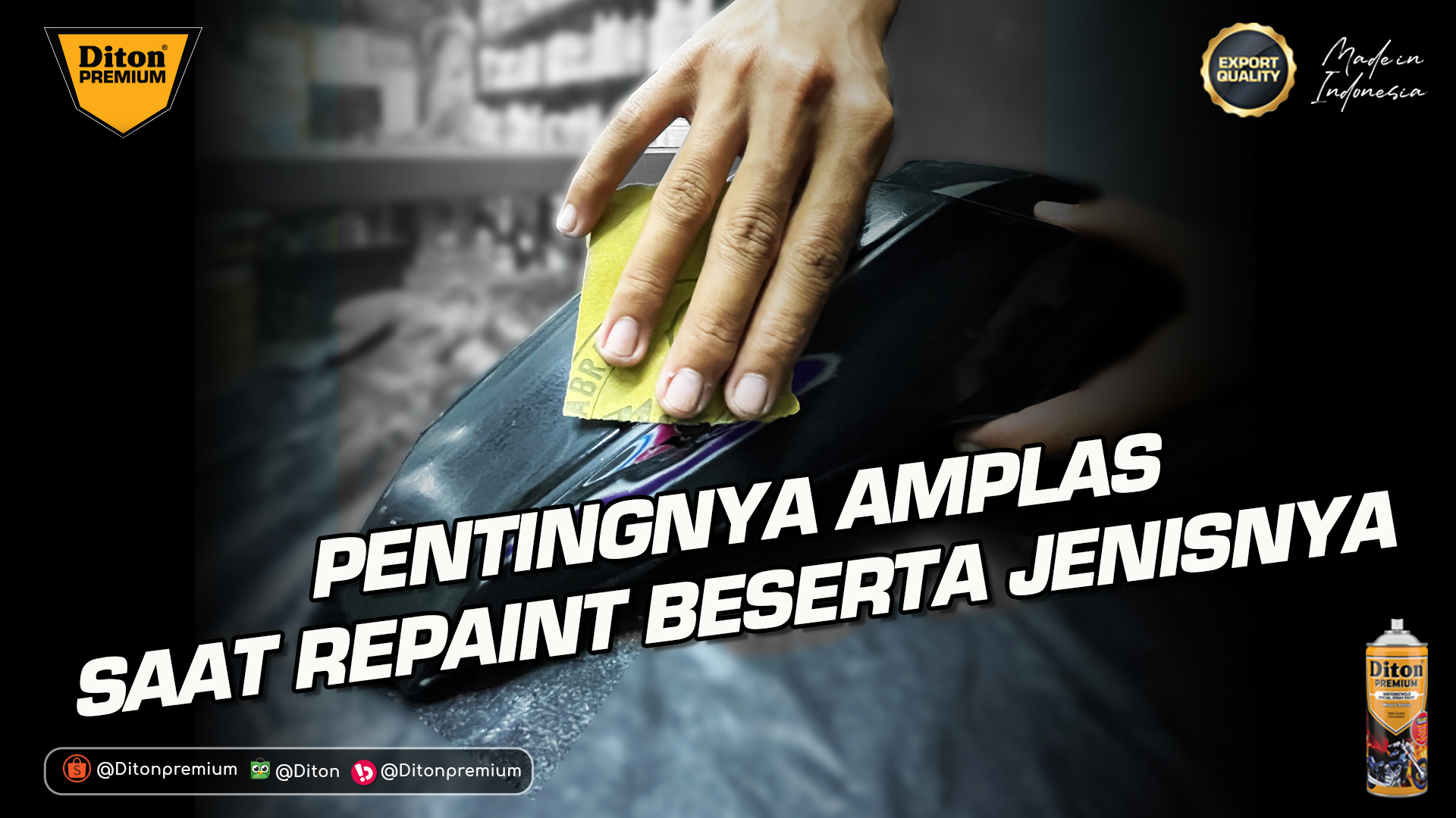 Pentingnya Amplas Saat Repaint Beserta Jenisny