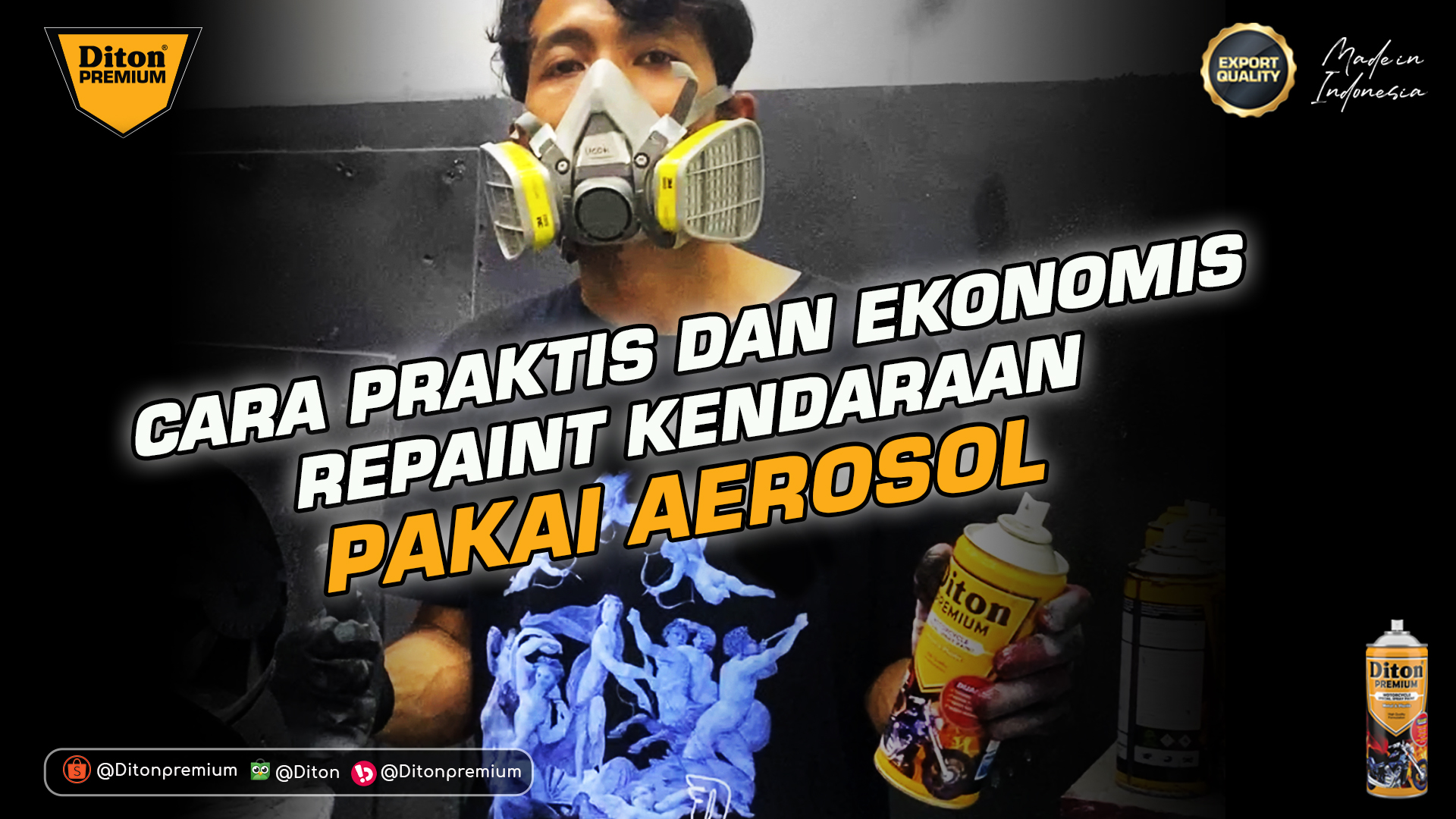 Cara Praktis dan Ekonomis Repaint Kendaraan Pakai Aerosol