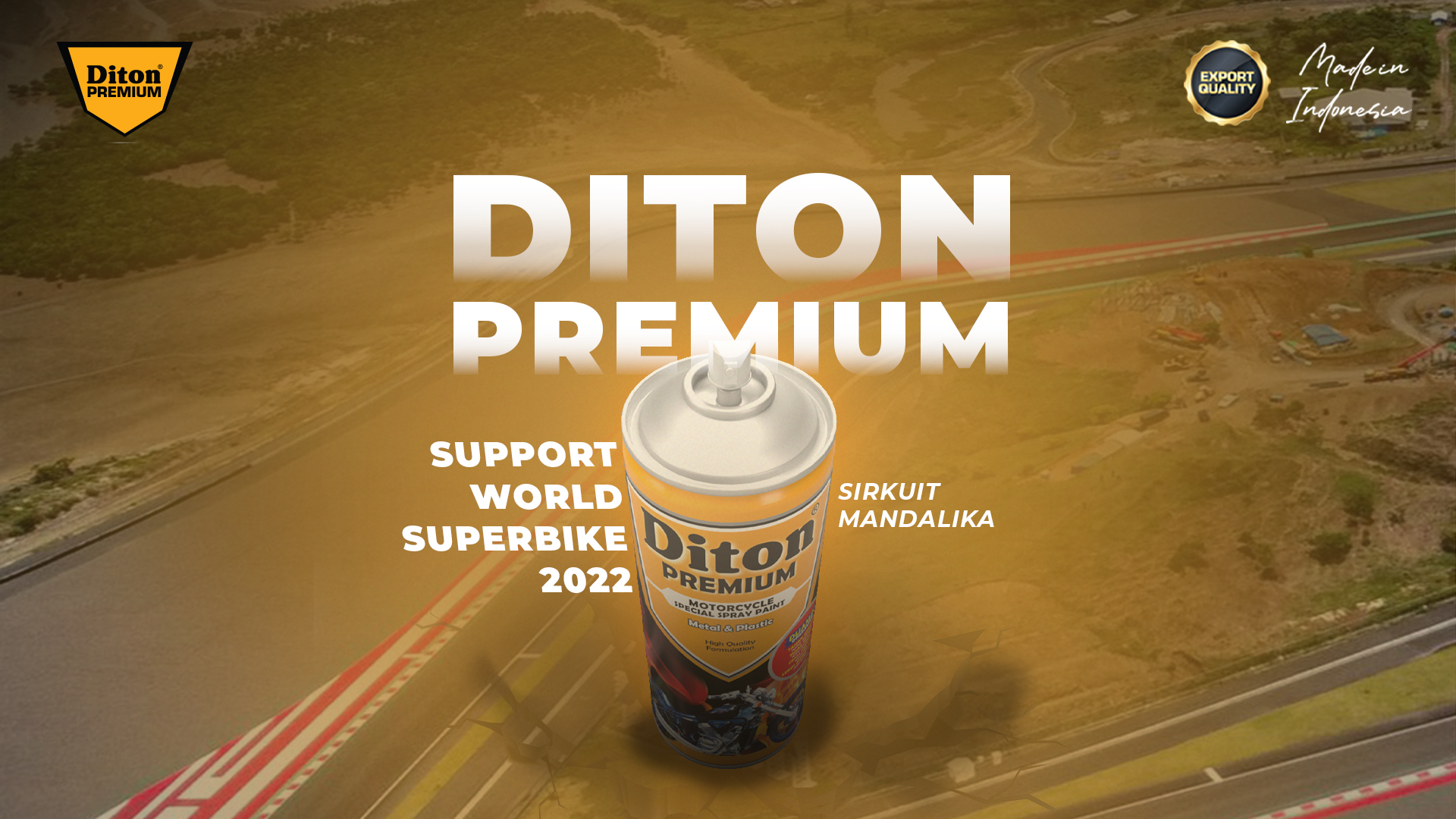 Diton Premium Support World Superbike 2022 di Sirkuit Mandalika
