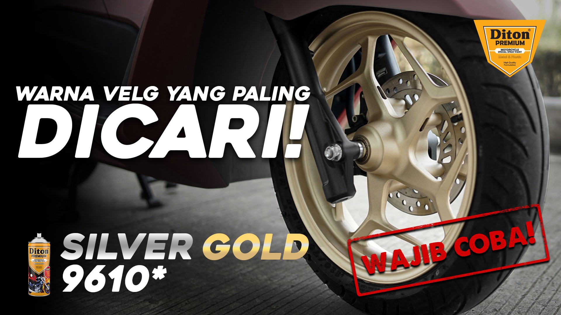 LAUNCHING WARNA VELG PALING DICARI, INI DIA SILVER GOLD 9610* DARI DITON PREMIUM