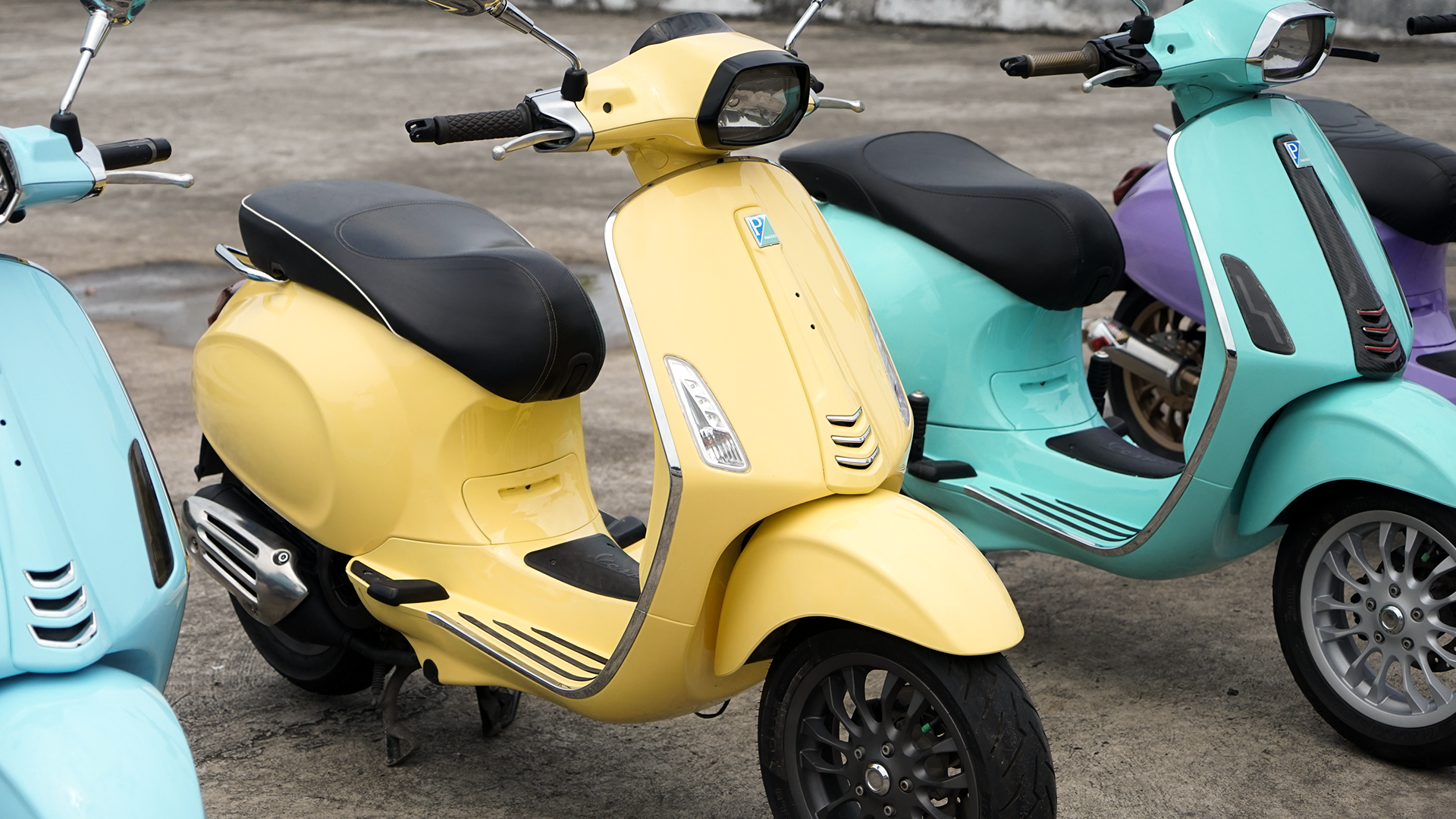 Repaint Vespa Matic Cuma Butuh 4 Kaleng Pakai Diton Premium
